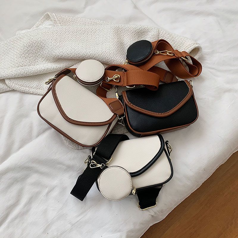Eloisa Naisten Designer Pyöreä Nahkainen Käsilaukku - Beige Ruskealla
