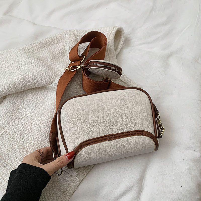 Eloisa Naisten Designer Pyöreä Nahkainen Käsilaukku - Beige Ruskealla