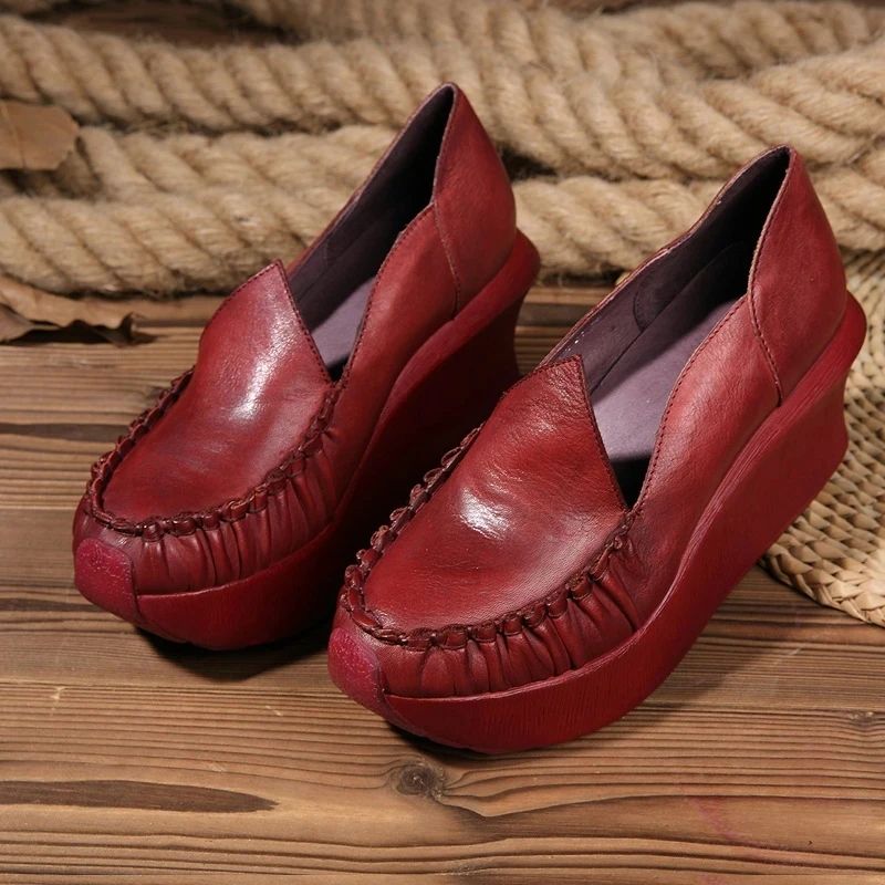 Eloisa Naisten Soft Wedges -pumput - Punainen
