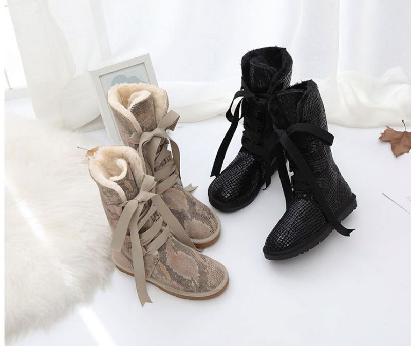 Elvia Boots Mid Calf - Hiekkainen