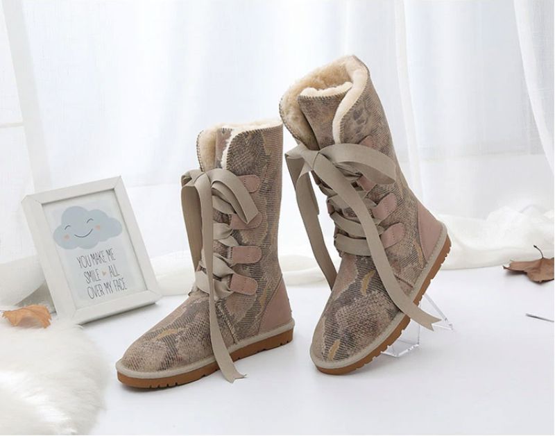 Elvia Boots Mid Calf - Hiekkainen