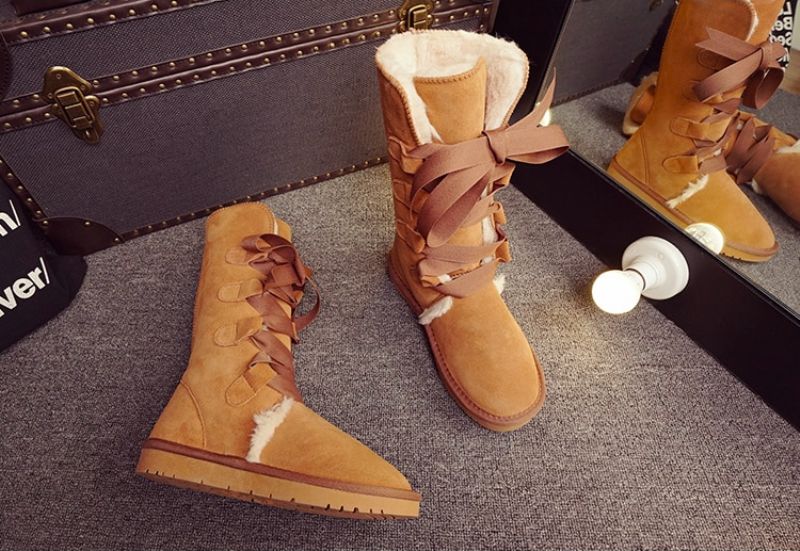 Elvia Boots Mid Calf - Hiekkainen