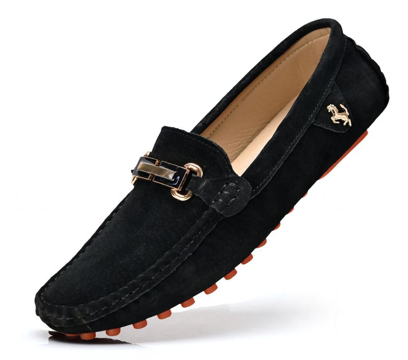 Elvion Miesten Loafers -mekkokengät - Musta