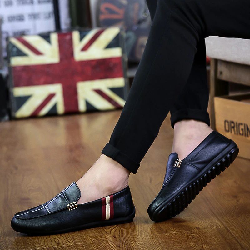 Enzo Miesten Loafers Vapaa-ajan Kengät - Musta