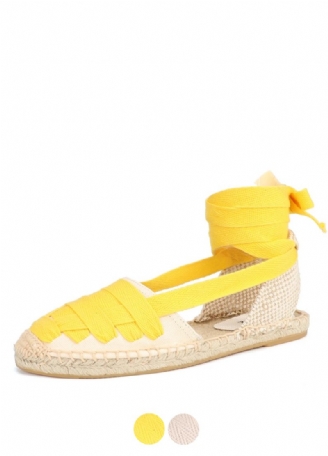 Estela Naisten Nilkkahihnat Litteät Espadrillit