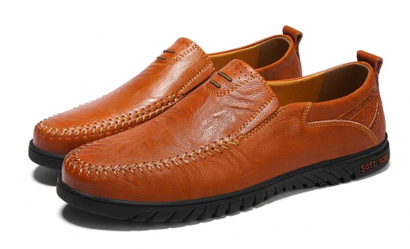 Euder Miesten Luxury Loafers -kengät - Ruskea