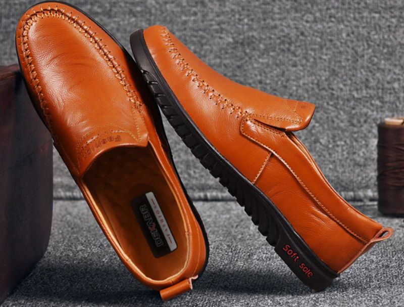 Euder Miesten Luxury Loafers -kengät - Ruskea