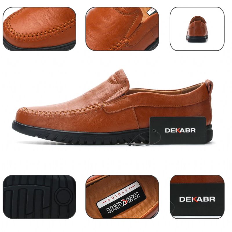 Euder Miesten Luxury Loafers -kengät - Ruskea