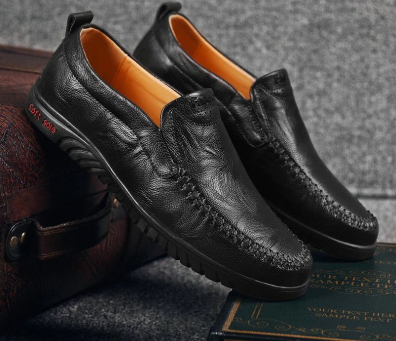 Euder Miesten Luxury Loafers -kengät - Musta
