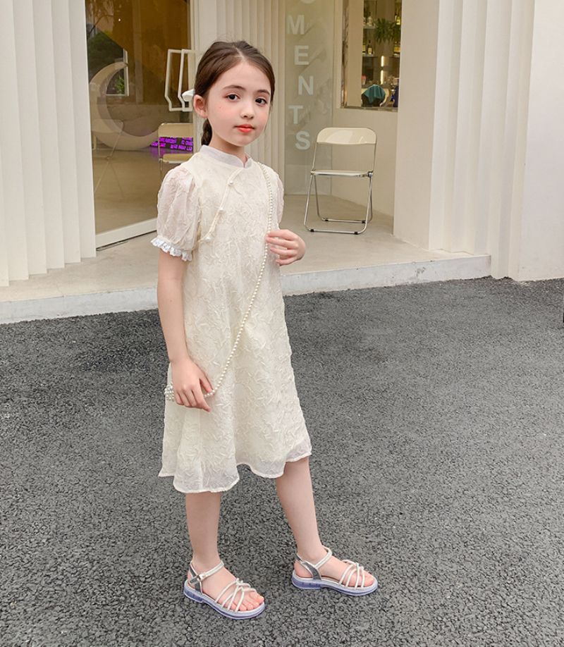Evana Tyttöjen Dress -sandaali - Hopea