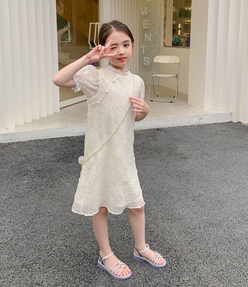 Evana Tyttöjen Dress -sandaali - Hopea