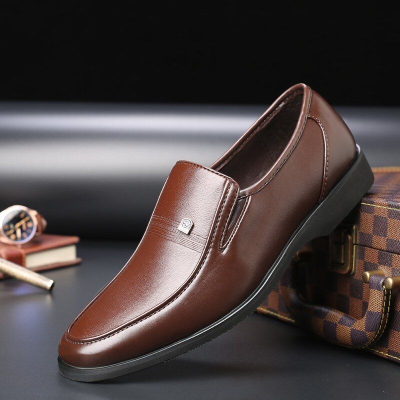 Fabio Miesten Loafers -nahkakengät - Musta