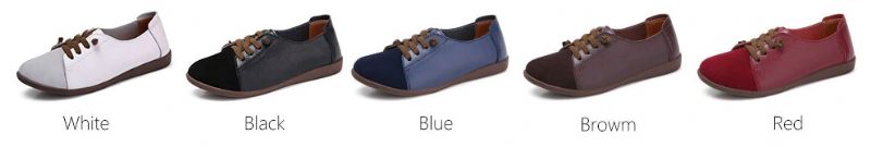 Fiore Naisten Aidosta Nahasta Valmistetut Loafers-kengät - Sininen