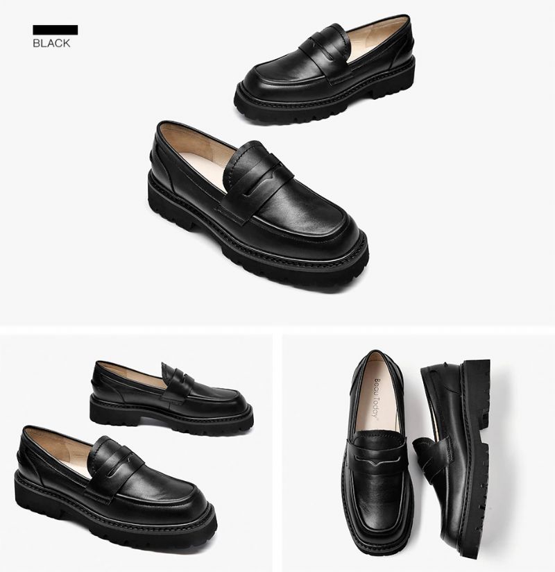Fonsi Naisten Platform Loafer - Musta
