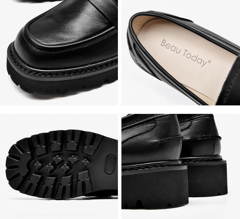 Fonsi Naisten Platform Loafer - Musta