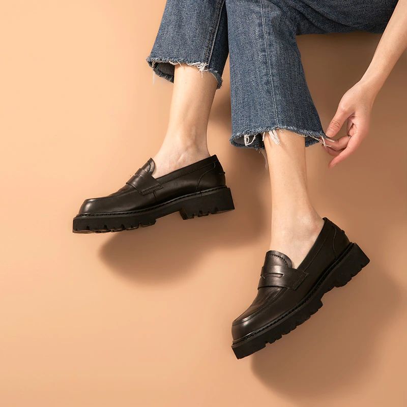 Fonsi Naisten Platform Loafer - Musta
