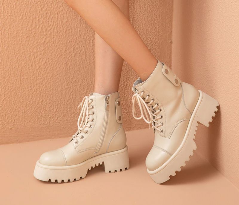 Franco Naisten Saappaat - Beige