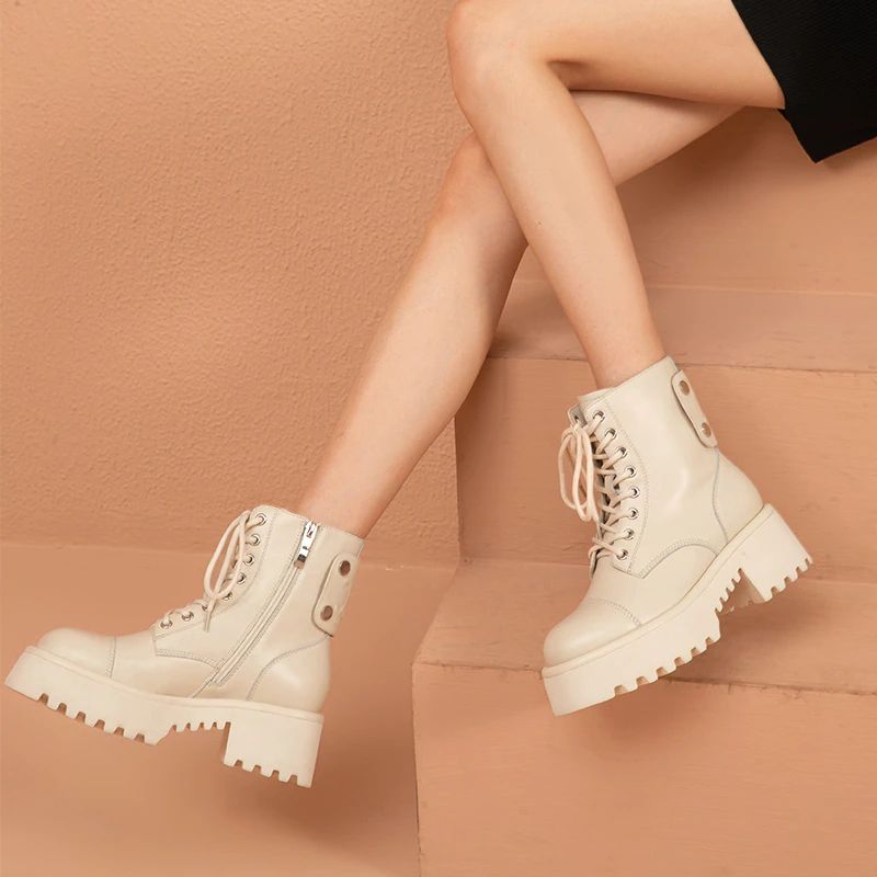 Franco Naisten Saappaat - Beige