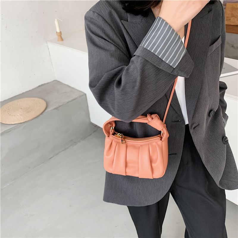 Frida Naisten Nahkainen Crossbody Käsilaukku - Sininen