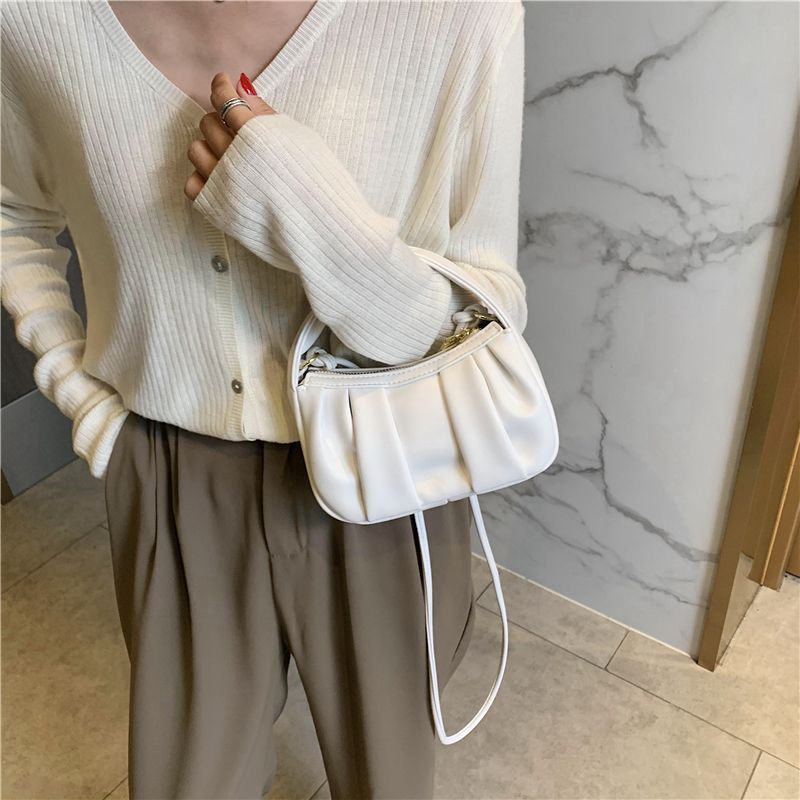Frida Naisten Nahkainen Crossbody Käsilaukku - Sininen