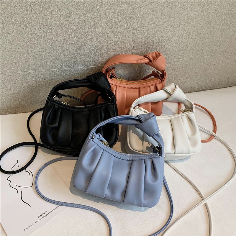Frida Naisten Nahkainen Crossbody Käsilaukku - Sininen