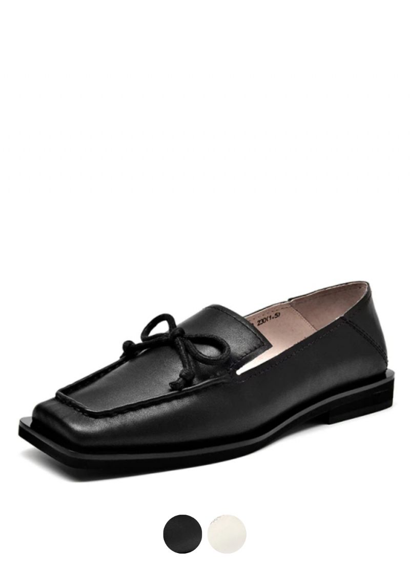 Galina Naisten Litteät Nahkaiset Loafer-kengät
