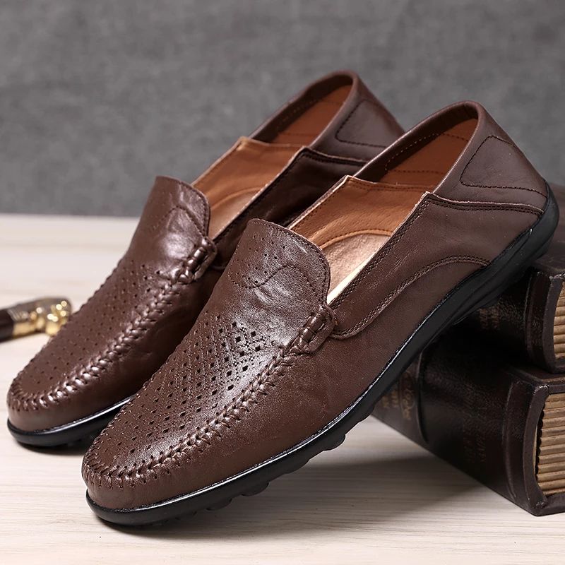 Gerrard Miesten Loafer Vapaa-ajan Kengät - Kahvi