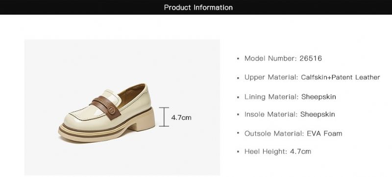 Giorgia Naisten Loafer-kengät - Beige