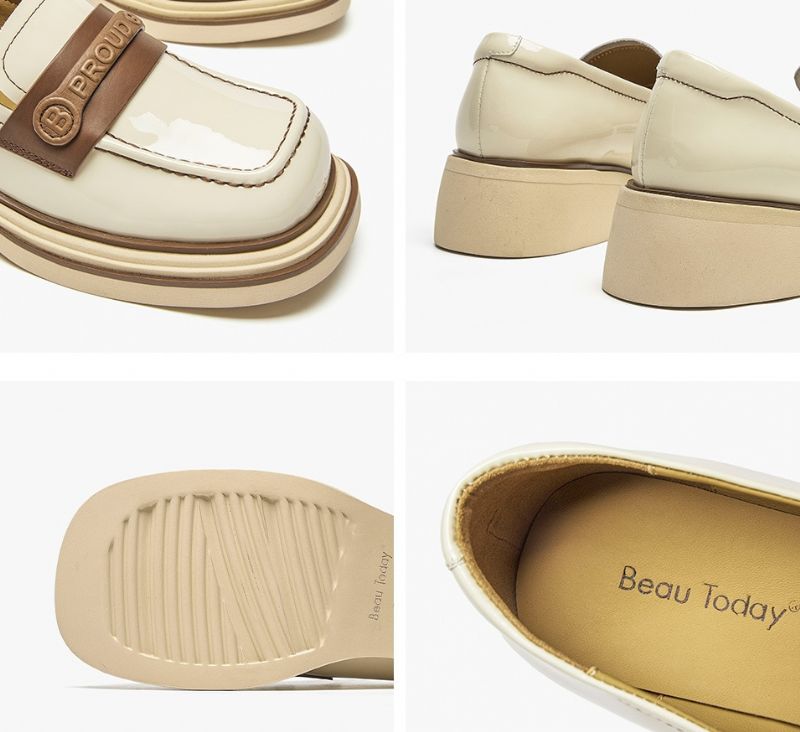 Giorgia Naisten Loafer-kengät - Beige