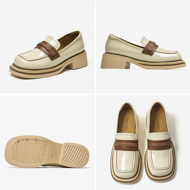 Giorgia Naisten Loafer-kengät - Beige