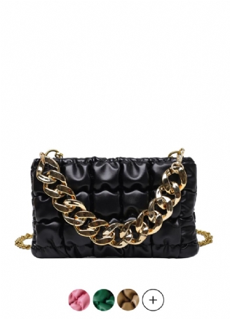 Glamour Naisten Pieni Nahkainen Crossbody Käsilaukku