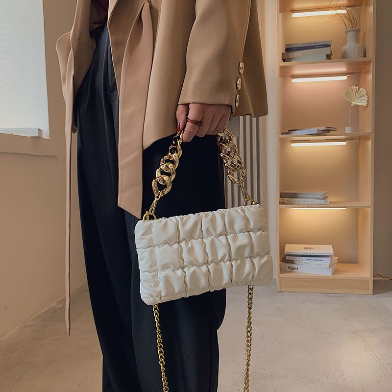 Glamour Naisten Pieni Nahkainen Crossbody Käsilaukku - Musta