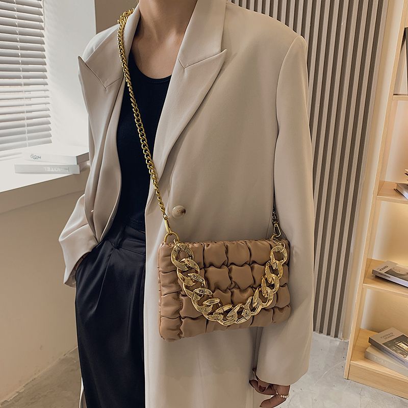 Glamour Naisten Pieni Nahkainen Crossbody Käsilaukku - Musta