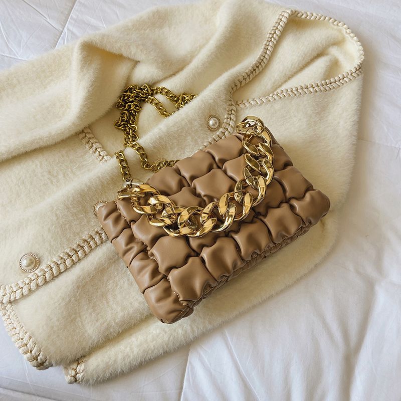 Glamour Naisten Pieni Nahkainen Crossbody Käsilaukku - Musta