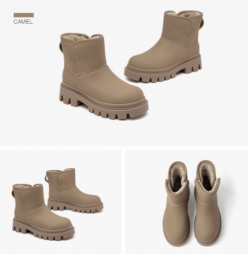 Gloriana Naisten Lumisaappaat - Beige