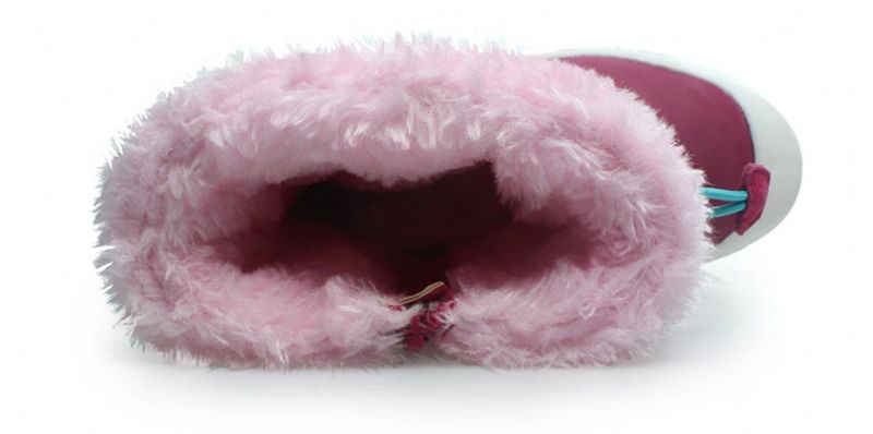 Grecia Tyttöjen Lumisaappaat - Burgundy Fur