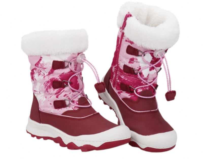 Grecia Tyttöjen Lumisaappaat - Burgundy Fur