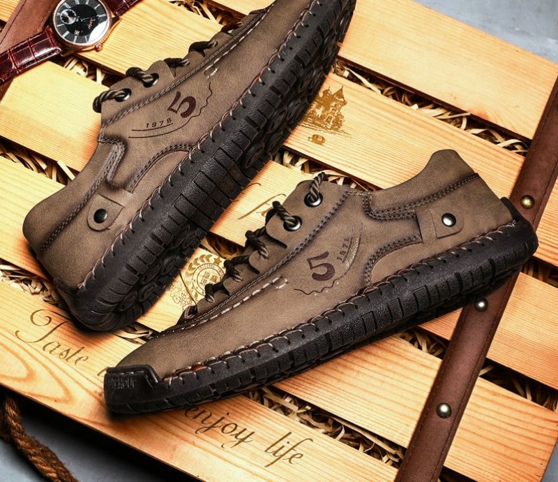 Guillen Miesten Loafers Vapaa-ajan Kengät - Khaki