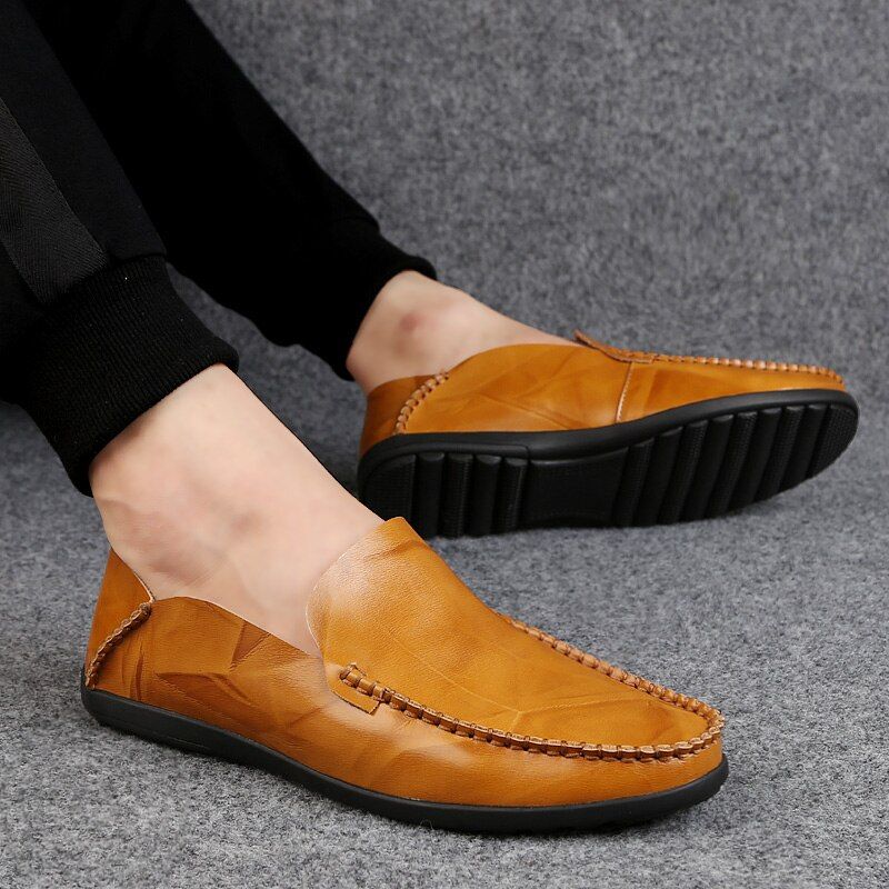 Harvey Miesten Loafer Vapaa-ajan Kengät - Kahvi