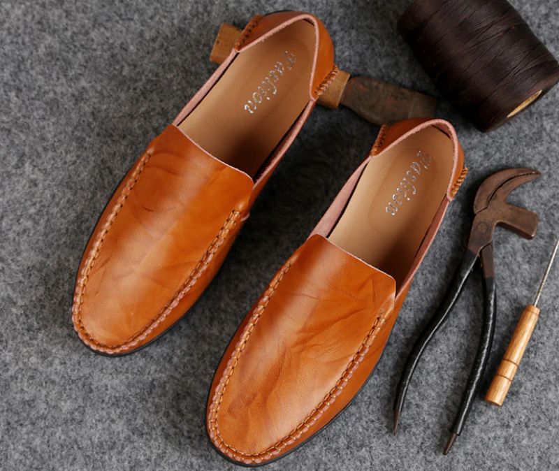 Harvey Miesten Loafer Vapaa-ajan Kengät - Kahvi
