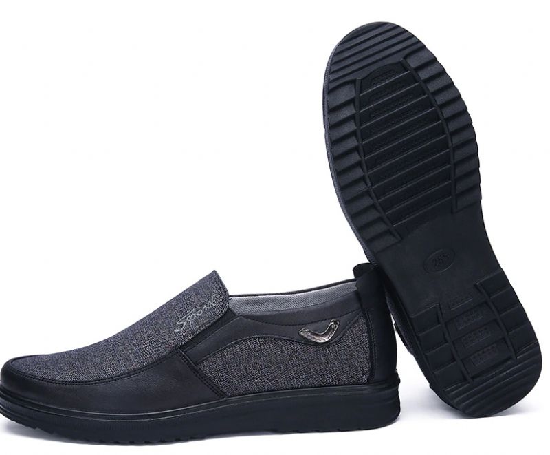 Heredia Miesten Loafers-mekkokengät - Musta