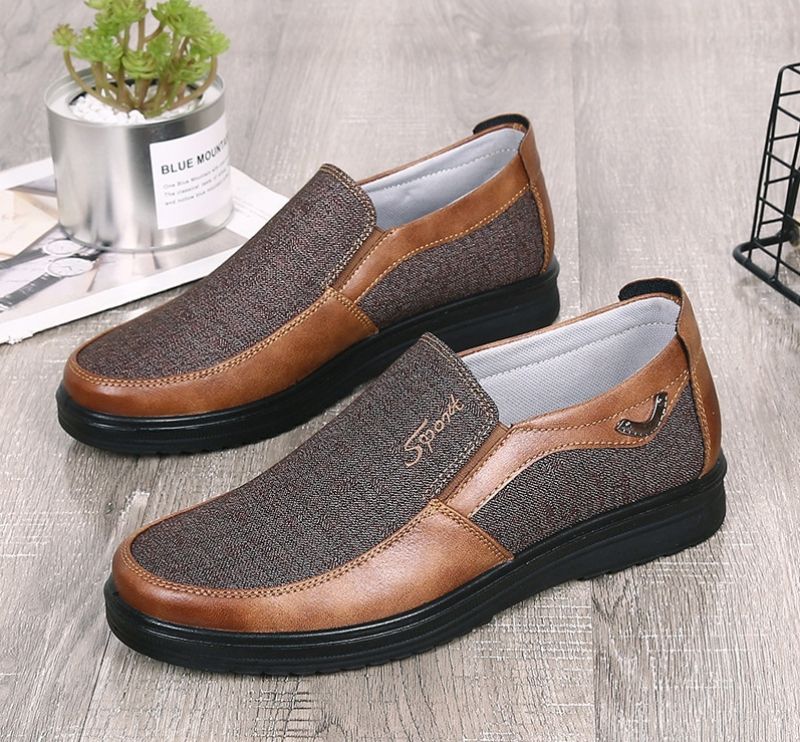 Heredia Miesten Loafers-mekkokengät - Musta