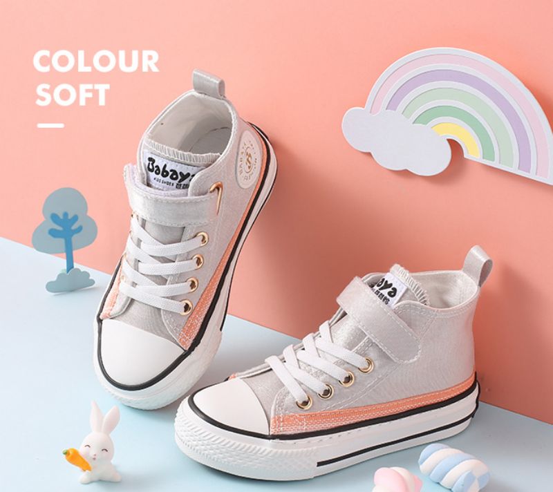Hilaria Girls High Top Tennarit - Harmaa