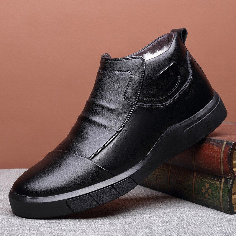 Historia Miesten Slip-on Saappaat - Musta