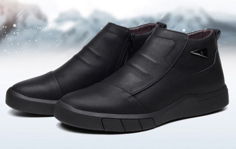 Historia Miesten Slip-on Saappaat - Musta