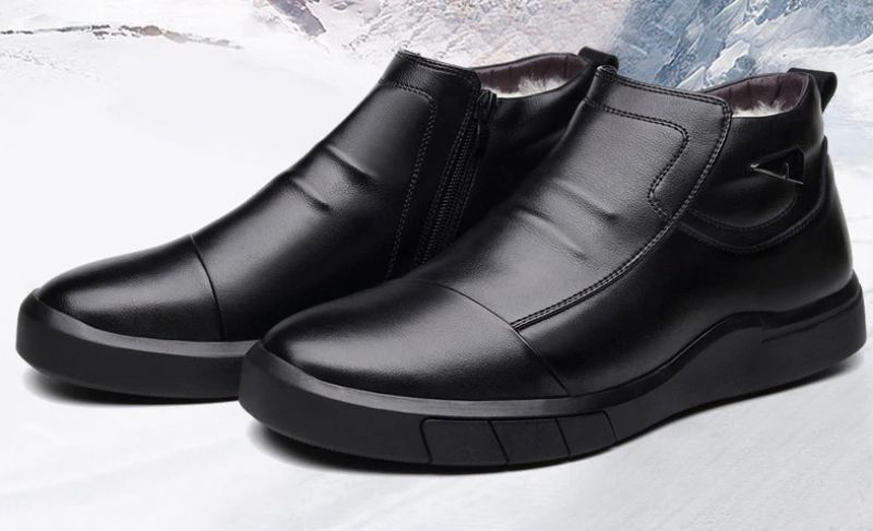 Historia Miesten Slip-on Saappaat - Musta