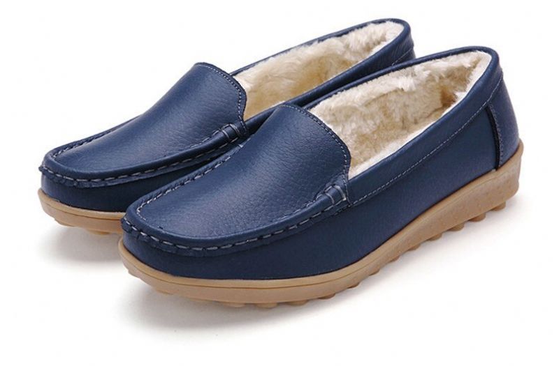 Ibana Naisten Nahkainen Loafer - Valkoinen