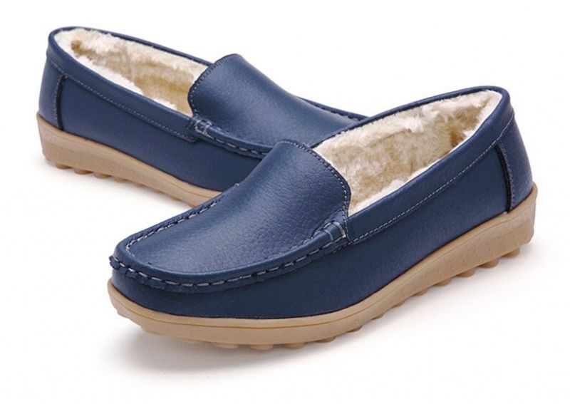 Ibana Naisten Nahkainen Loafer - Valkoinen