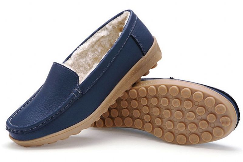 Ibana Naisten Nahkainen Loafer - Valkoinen