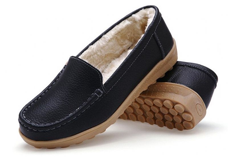Ibana Naisten Nahkainen Loafer - Valkoinen